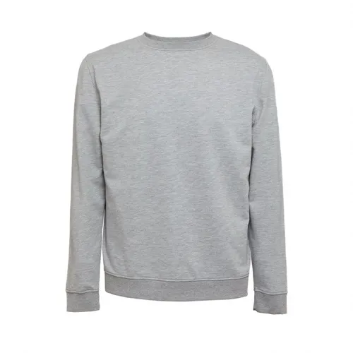 Felpa grigia personalizzata unisex in spugna italiana