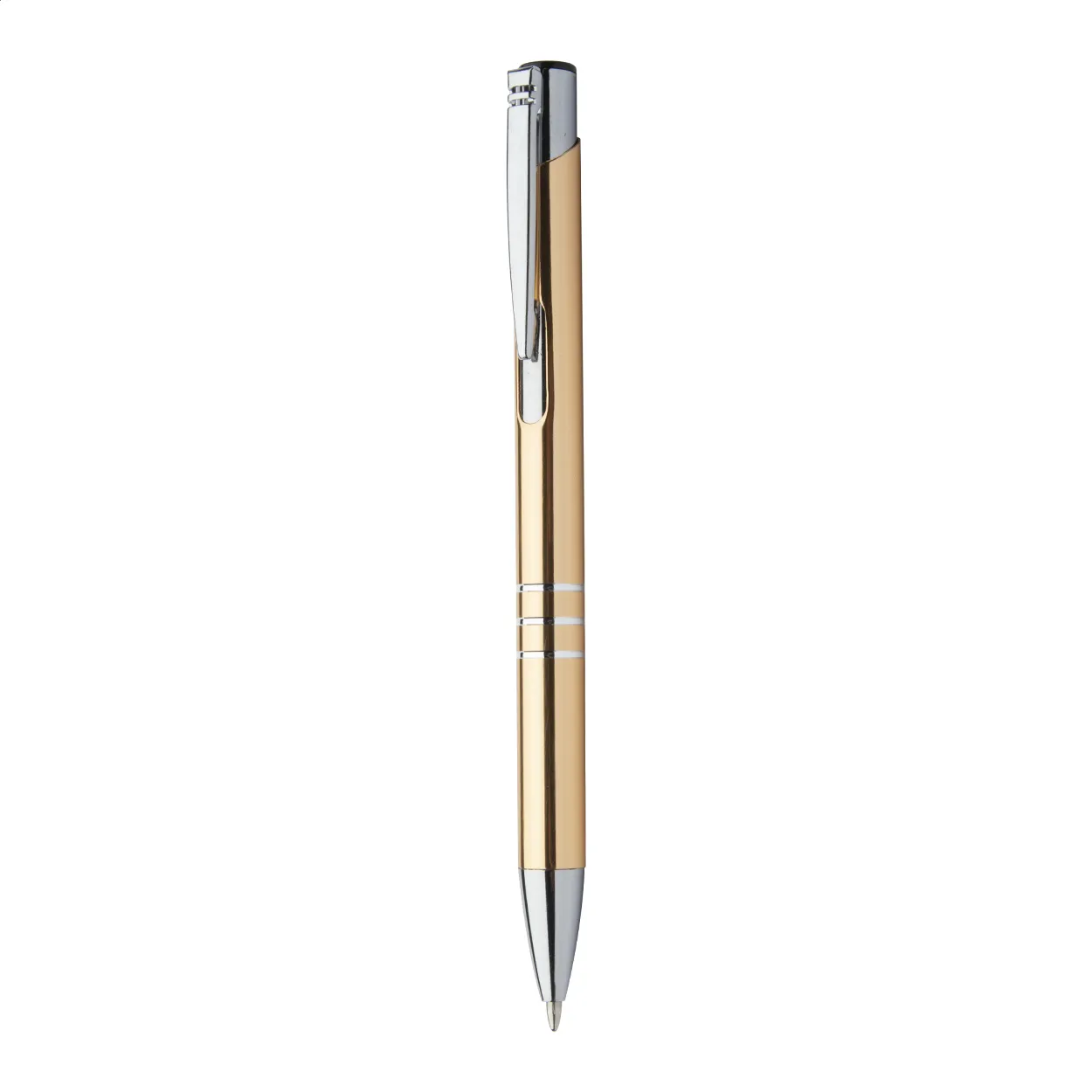 Penna a sfera in alluminio personalizzata con refill nero